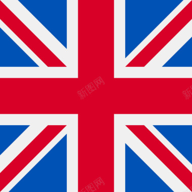 英国英国方形国家简单旗帜图标图标