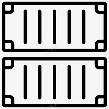多式联运集装箱货物托运图标图标