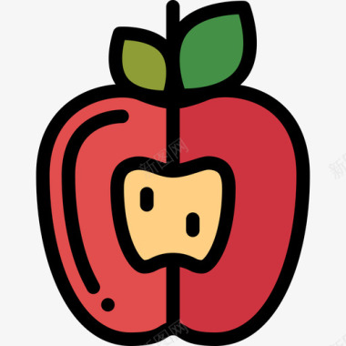 苹果秋季9线性颜色图标图标