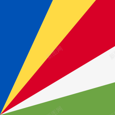 乡村塞舌尔方形乡村简单旗帜图标图标