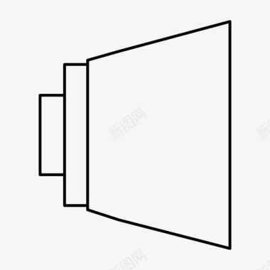 声音特效声音噪音扬声器图标图标