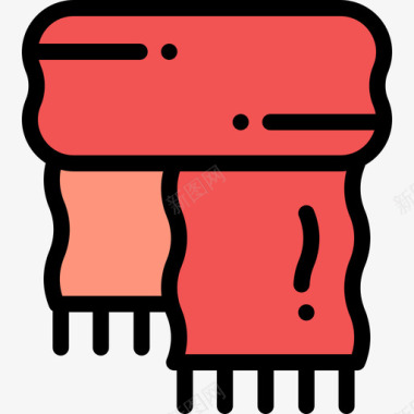 线条人体围巾秋衣6线条色图标图标