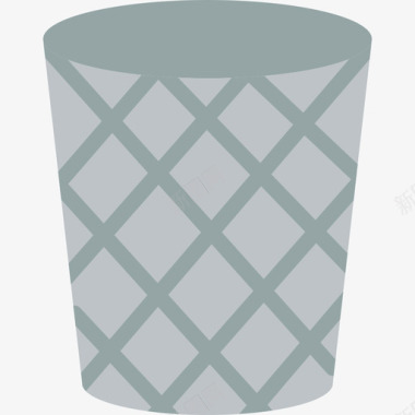 垃圾桶生态64扁平图标图标