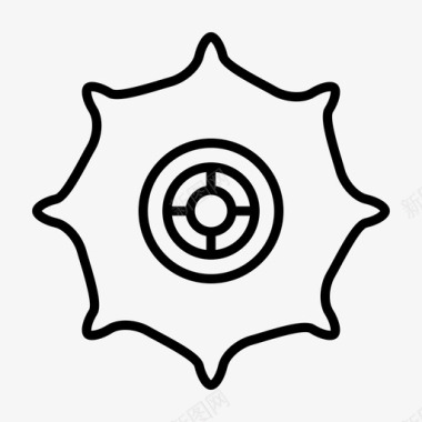 齿轮机械螺旋桨图标图标