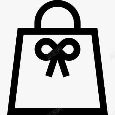 购物袋奢侈品商店2直列图标图标