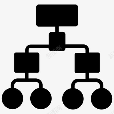 平衡木模型网络模型层次结构网络结构图标图标