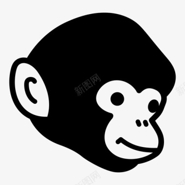 动物猴子动物猿类图标图标