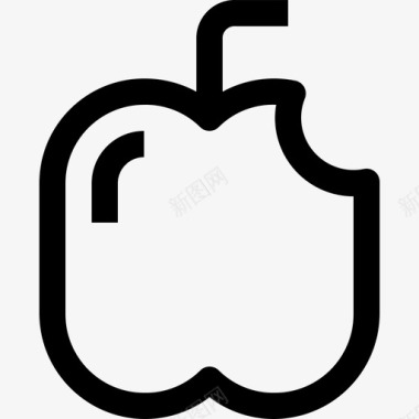 苹果苹果食品和饮料8直系图标图标
