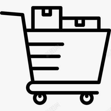 购物车箱子产品图标图标