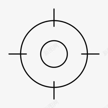 10年专注目标专注十字准星图标图标