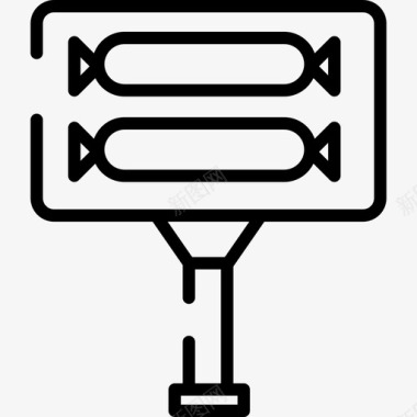 好吃的香肠香肠野餐8直系图标图标