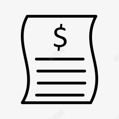 财务收据帐单单据财务图标图标