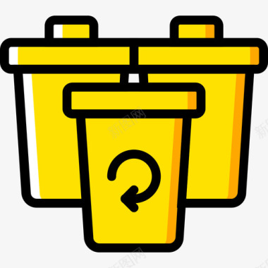 回收箱生态42黄色图标图标