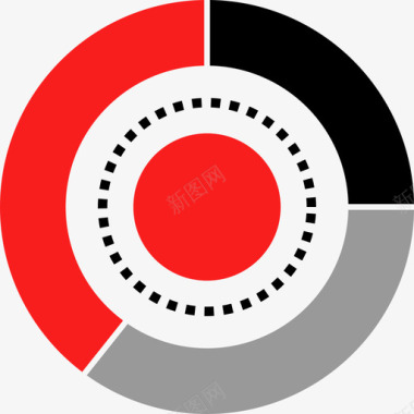 饼图互联网搜索引擎优化营销扁平图标图标