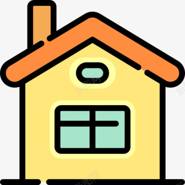 房子日常用品动作2线条色彩图标图标