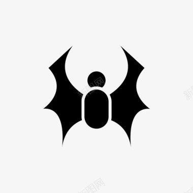 蝙蝠吸血鬼万圣节铭文图标图标