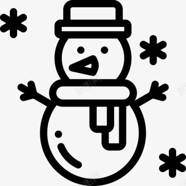 圣诞雪人雪人圣诞69直系图标图标