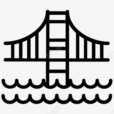 金门大桥金桥旧金山图标图标