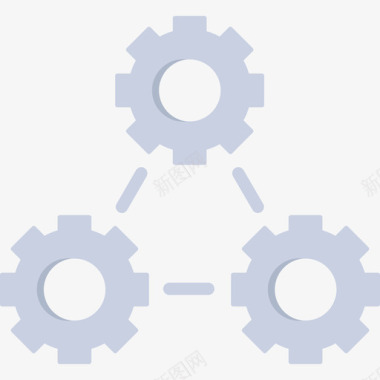 卡通扁平商务齿轮商务和办公14扁平图标图标