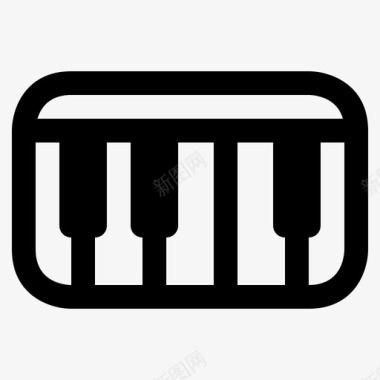 midi键盘音频多媒体图标图标