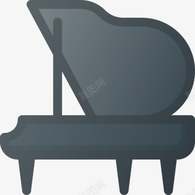 钢琴乐器5线颜色图标图标