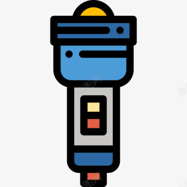 团纹手电筒犯罪调查12线纹颜色图标图标