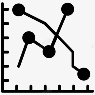 线图分析信息图表线图图标图标