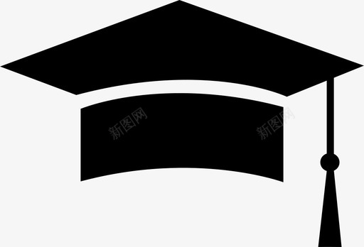 学生学士帽毕业生学校图标图标