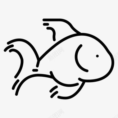 金鱼动物水生图标图标