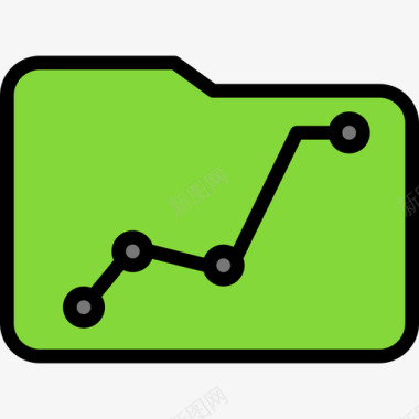 刻度标志文件夹商业79线性颜色图标图标