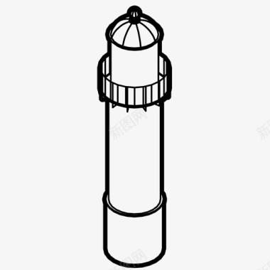 导航标志灯塔导航航海图标图标