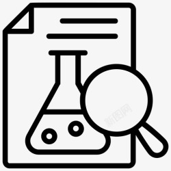 期刊图标实验研究研究论文科学文章图标高清图片