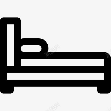 床家具和家居3线性图标图标