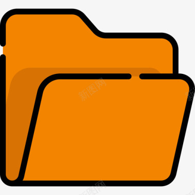 文件和文件夹文件夹whatsapp3线性颜色图标图标