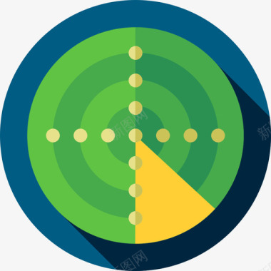 军用轮胎雷达军用7平面图标图标
