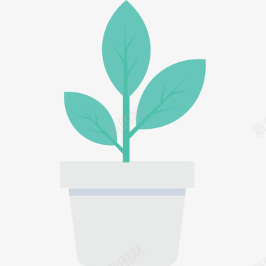 植物图标植物自然与生态平坦图标图标