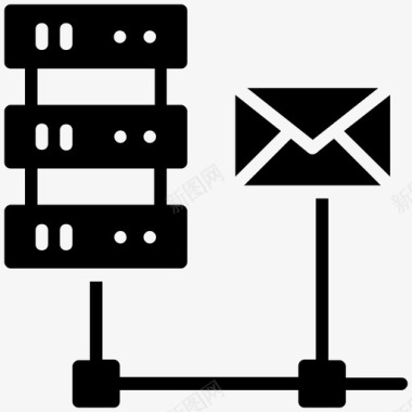 蓝牙通信电子邮件服务器电子邮件服务邮件服务器图标图标