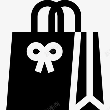 购物袋奢侈品商店3装满图标图标