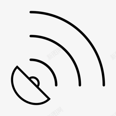 WiFi标志网络连接信号图标图标