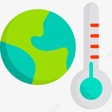 婴儿温度计温度计生态54扁平图标图标