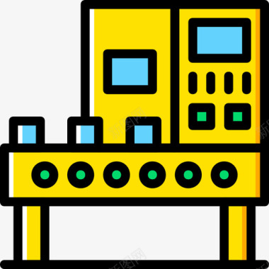 工业输送机工业8黄色图标图标