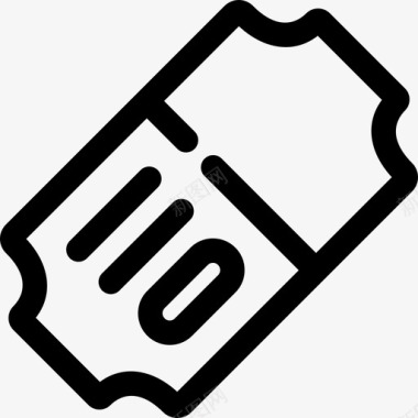 门票icon门票足球6直线图标图标