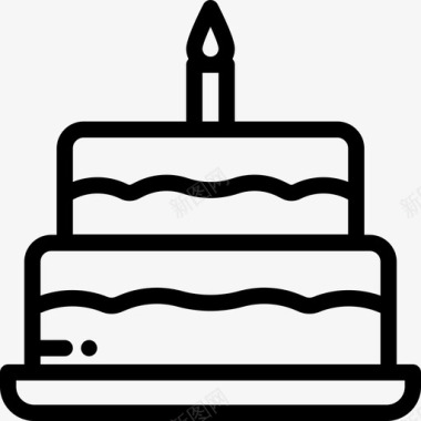 麦子蛋糕生日蛋糕面包店13直系图标图标