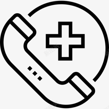 医疗卫生图标紧急呼叫医疗卫生3直拨图标图标