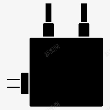 电瓶车充电充电器插头日常用品图标图标