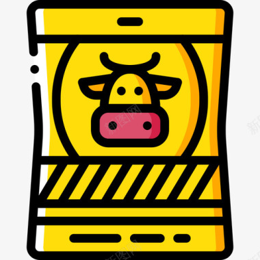牛肉美食7黄色图标图标