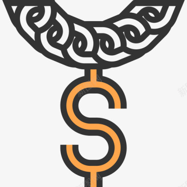 银饰项链项链嘻哈7黄影图标图标