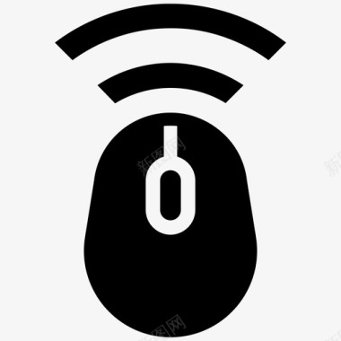 WIFI粗无线鼠标蓝牙wifi图标图标