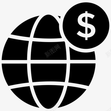 外汇全球货币外汇全球贸易图标图标