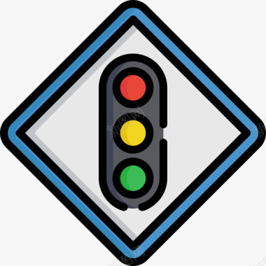 红绿灯3号信号线颜色图标图标